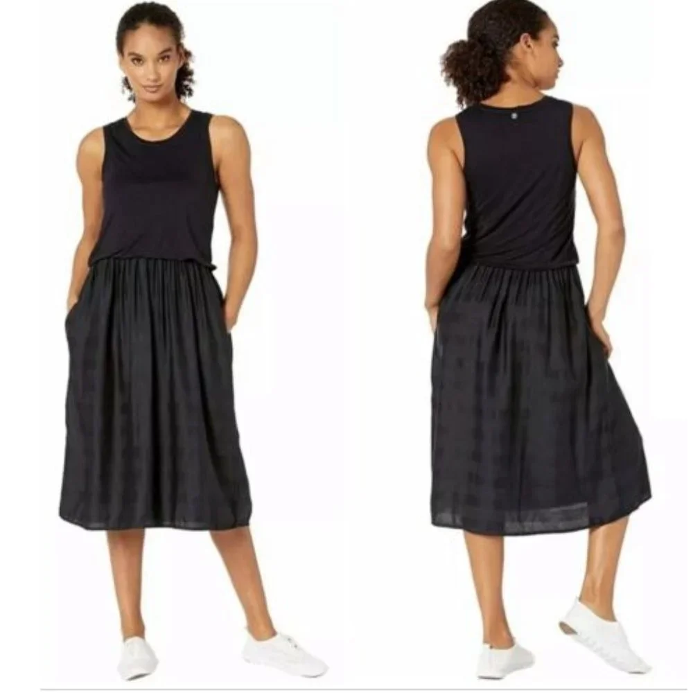 prAna Perry Sleeveless Blouson Midi Dress Women's Size M - Picture 4 of 11
